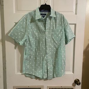 Crown & Ivy Mint Green Large Dress Shirt